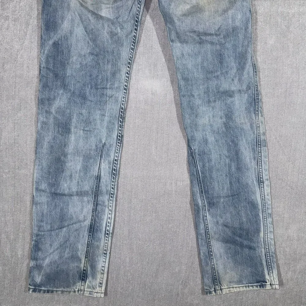 Diesel Darron Men’s Jeans W33 L32 Regular Slim Tapered Distressed Light Wash